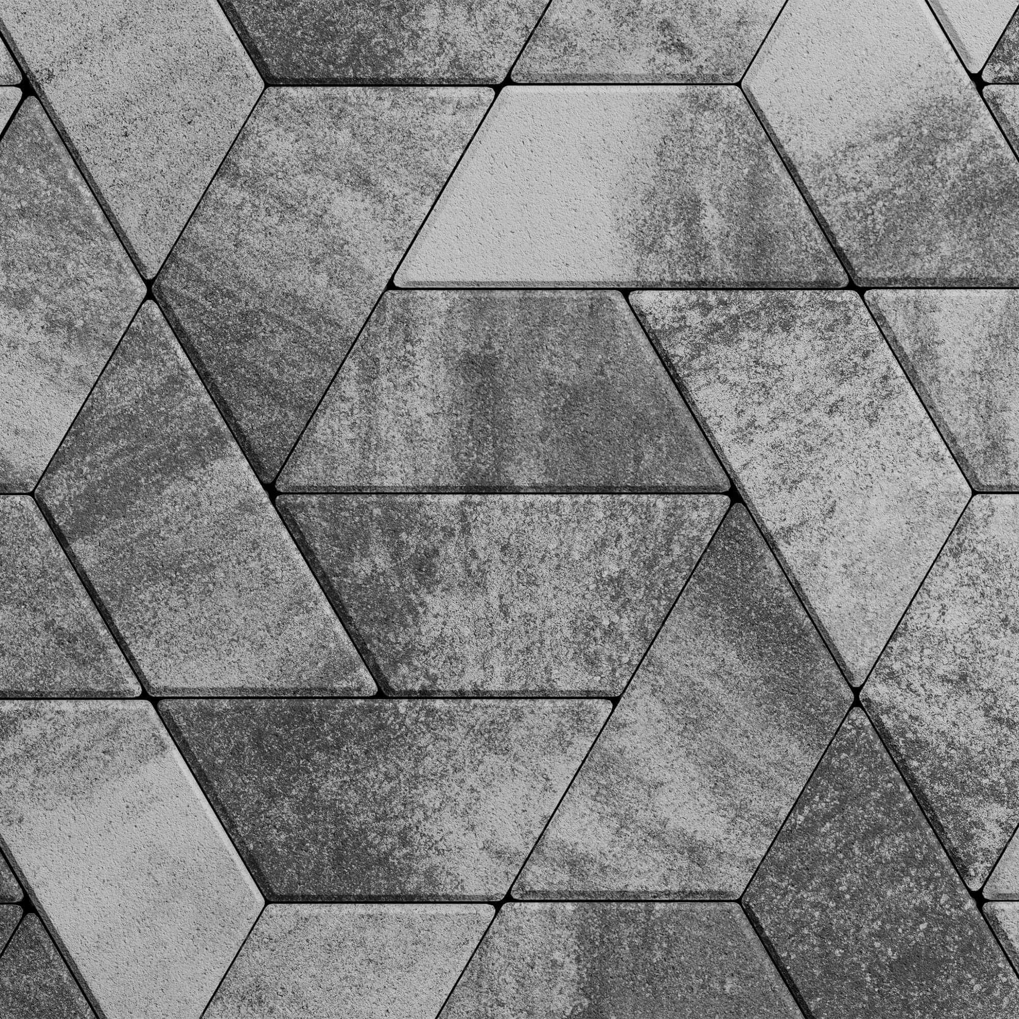 Тротуарная плитка Трапеция Листопад гладкий