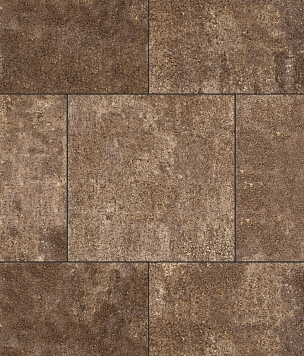 Тротуарная плитка Квадрат Листопад гладкий  500х500 - haski_standart